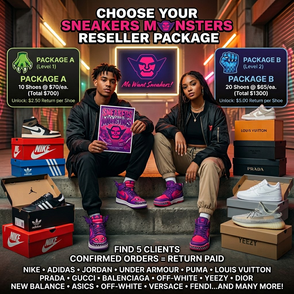 Sneakers Monsters hero artwork